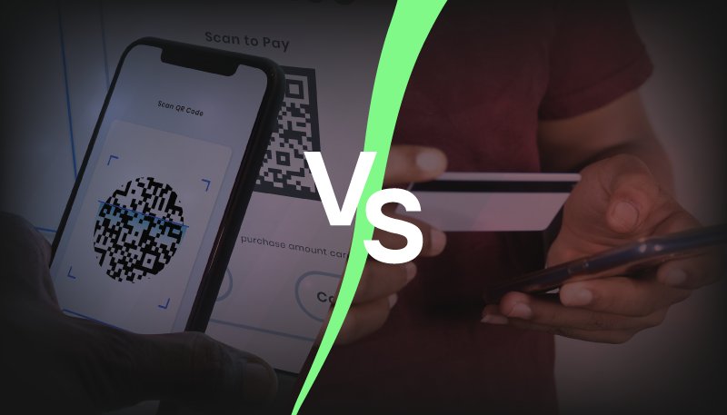 Comparison between UPI payments and traditional banking for daily transactions, highlighting speed, convenience, and security.